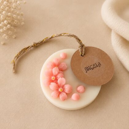 Αρωματικό αναμνηστικό στρογγυλό κερί με sakura